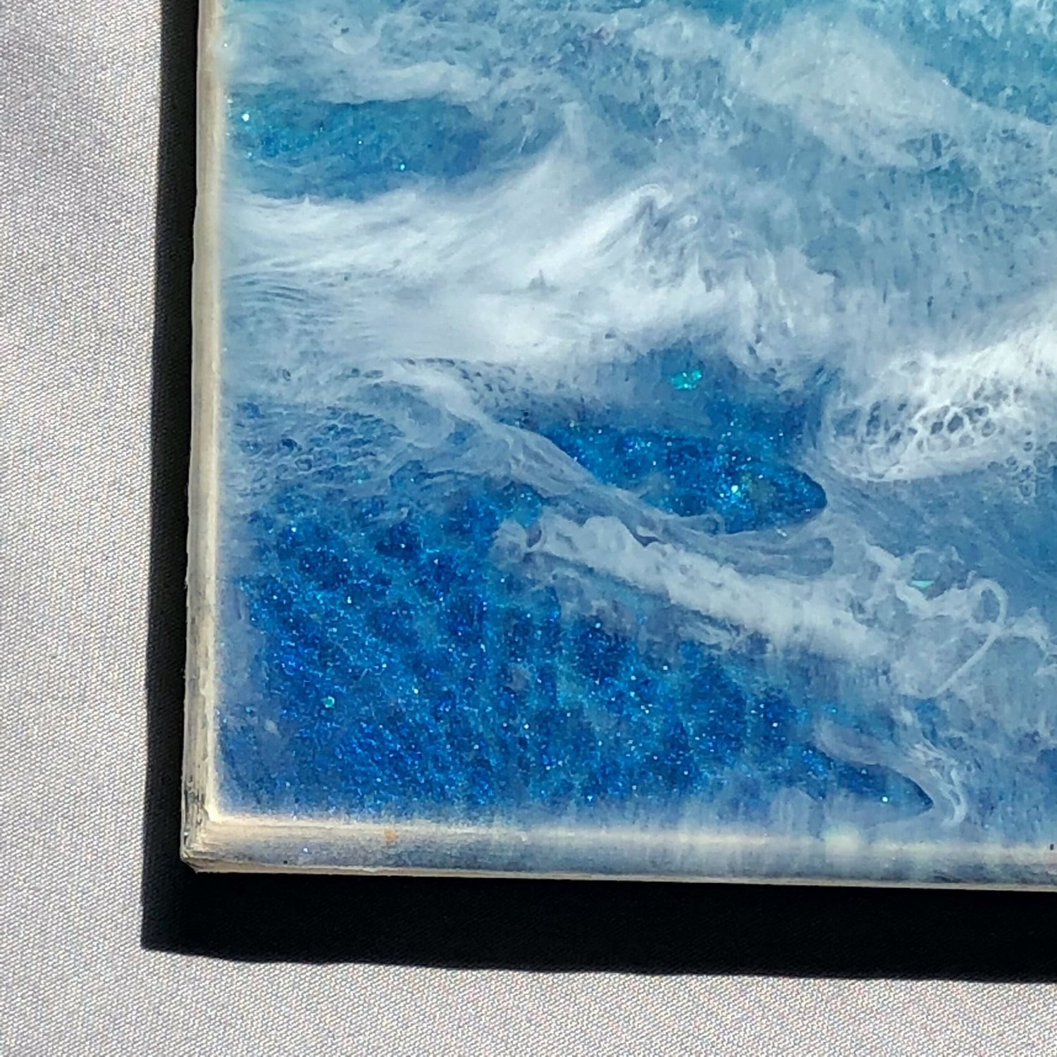 Calm Shore - Resin Ocean Painting - Driftless Enchantments