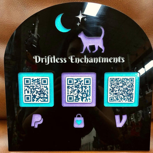 Custom QR Code Sign - Driftless Enchantments