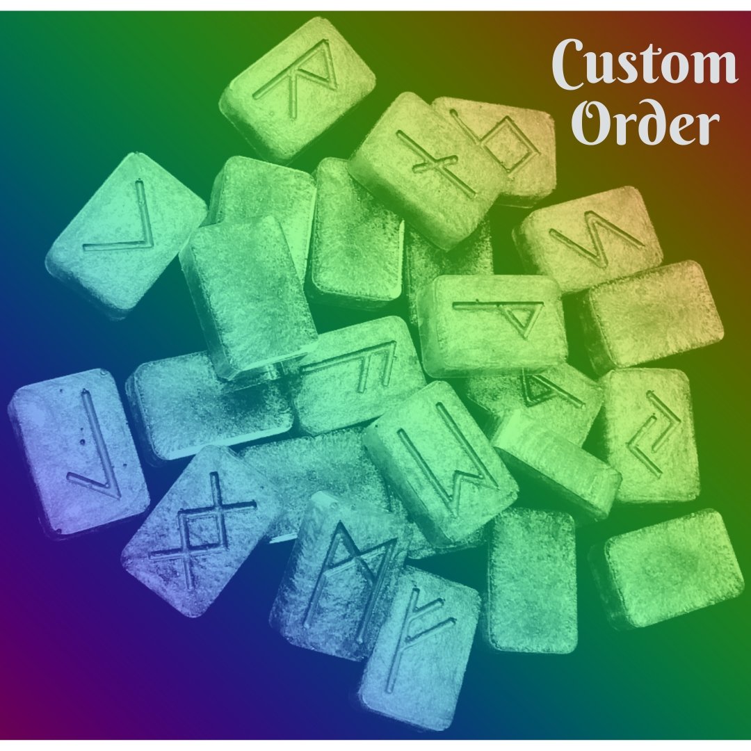 Handmade Resin Runes - Custom Set - Driftless Enchantments