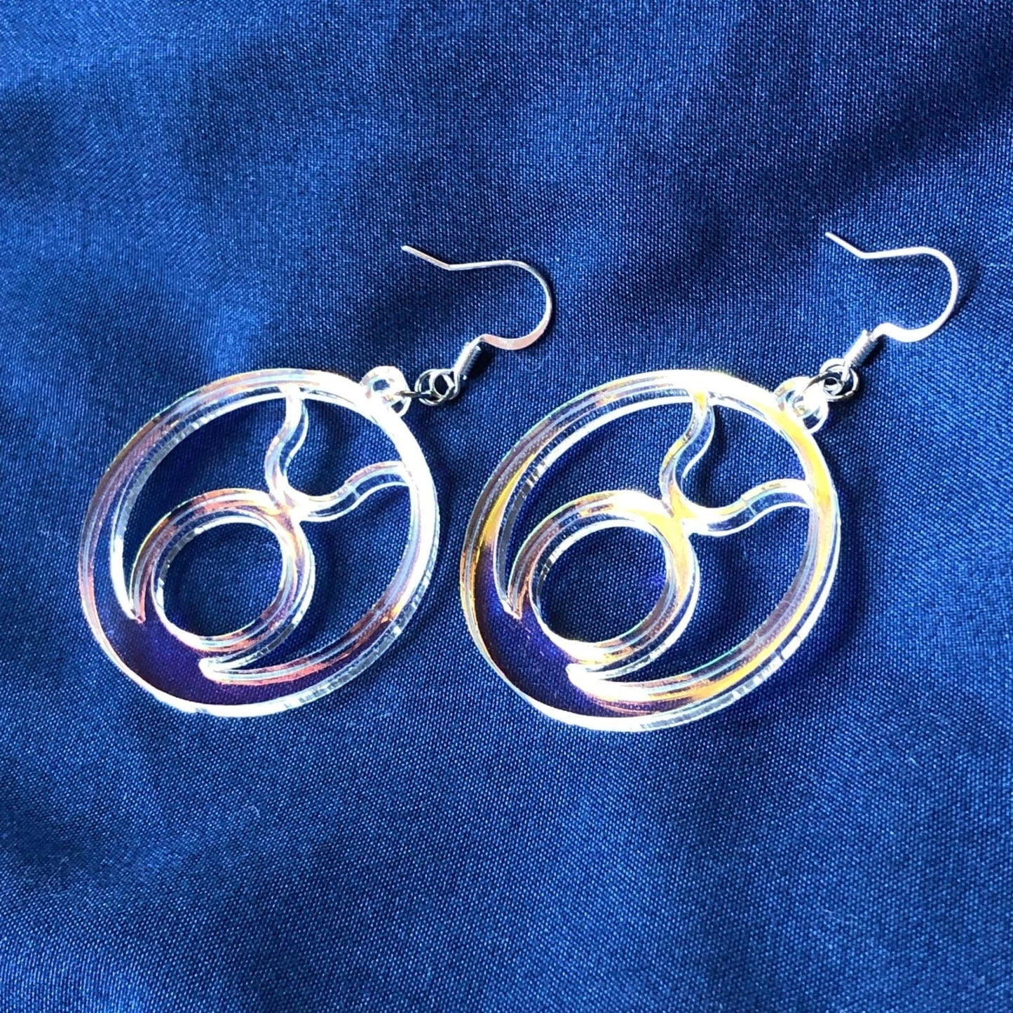 Iridescent Taurus Zodiac Earrings - Driftless Enchantments