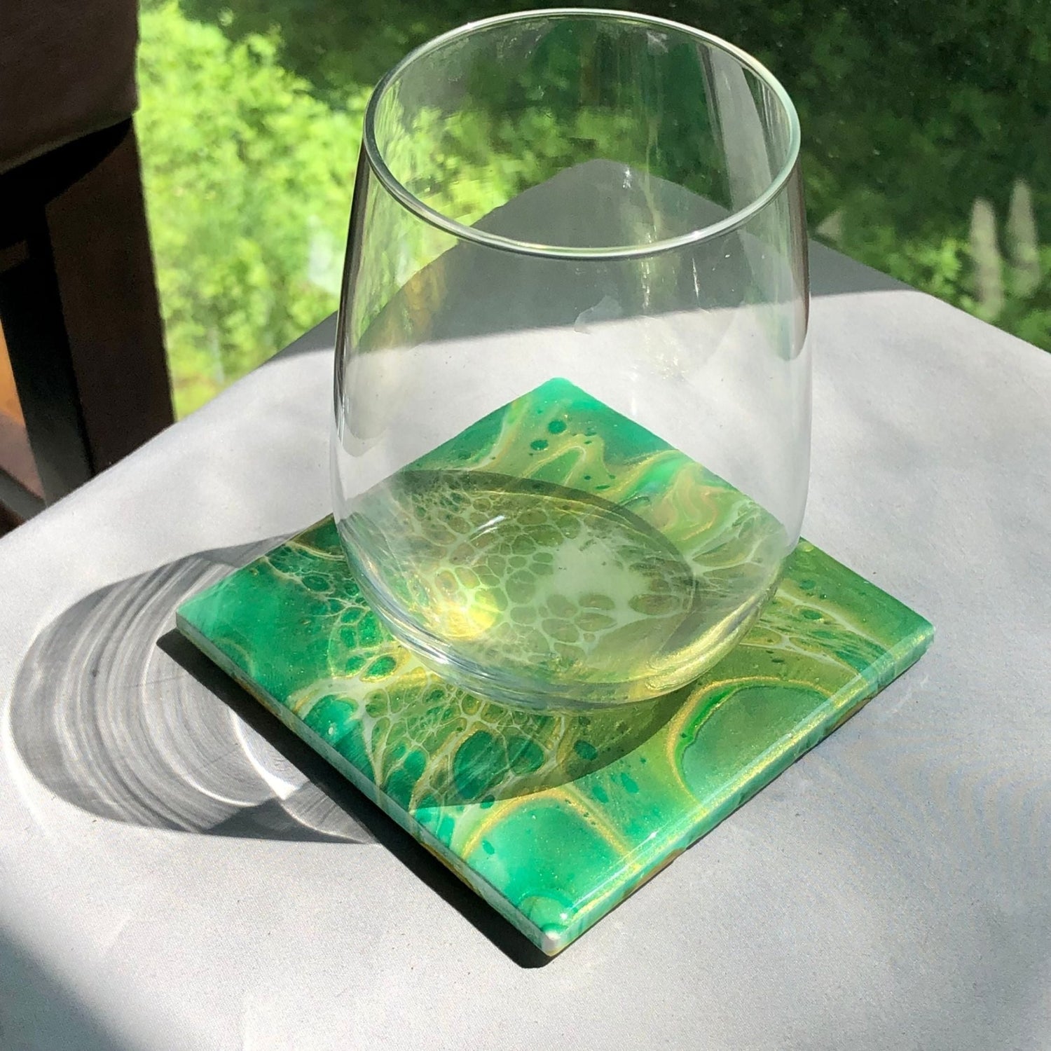 Lucky Day - Hand-Painted Coaster - Driftless Enchantments