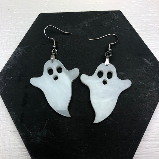Marble Petite Ghost Earrings - Driftless Enchantments