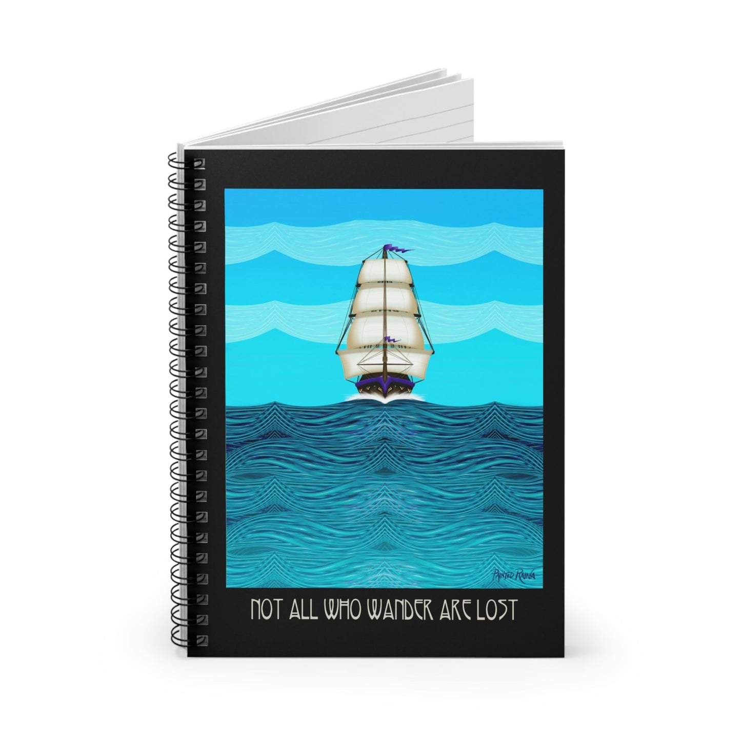 Ship in the Sunlight - Spiral Notebook - Driftless Enchantments