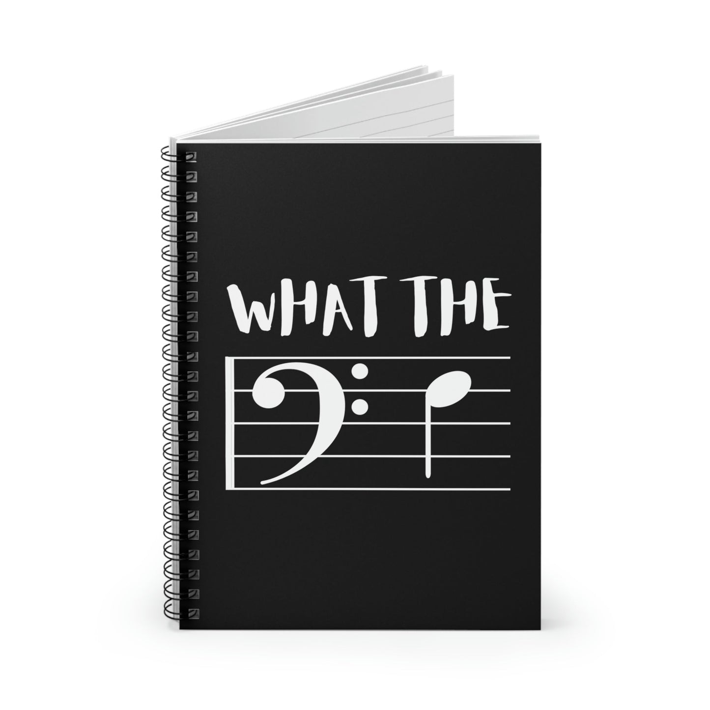 What the F Bass Note - Spiral Notebook - Driftless Enchantments